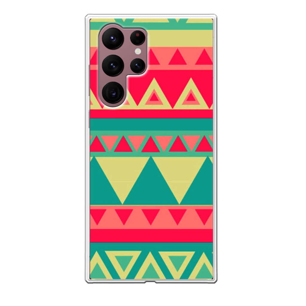 Old Aztec Pattern Galaxy S22 Ultra 5G Case