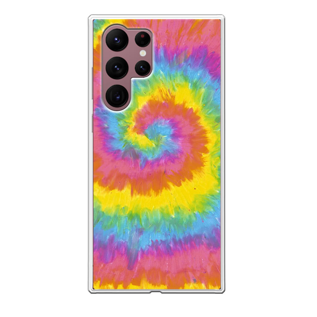 Pastel Rainbow Tie Dye Galaxy S22 Ultra 5G Case