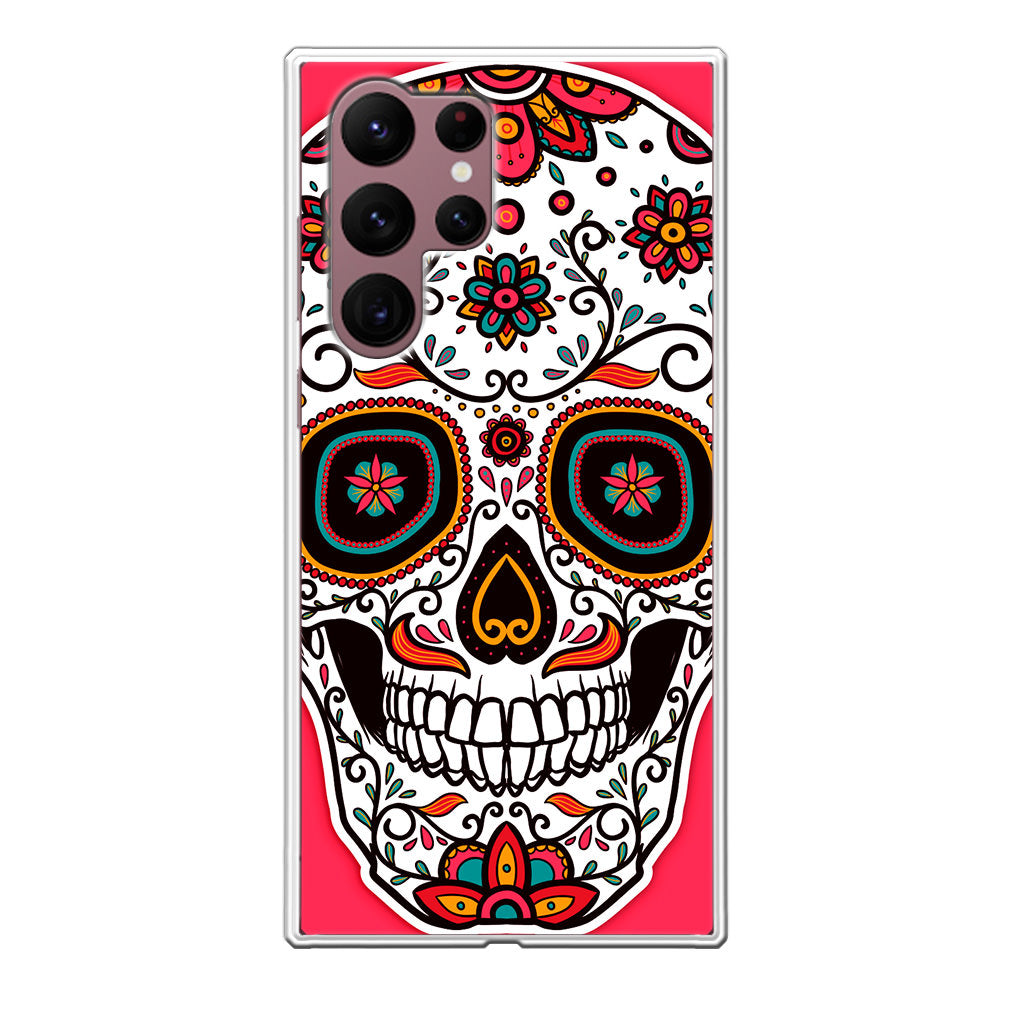 Pink Sugar Skull Galaxy S22 Ultra 5G Case