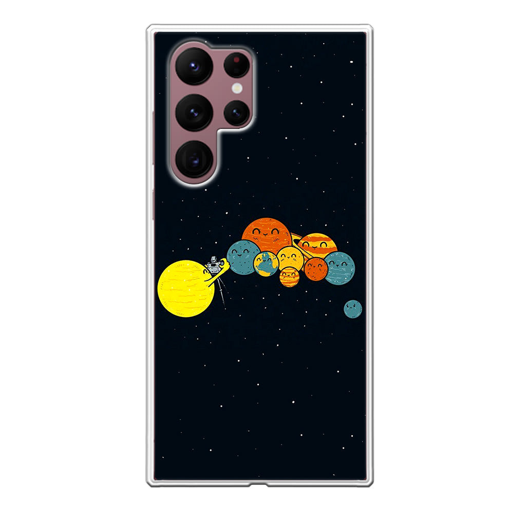 Planet Cute Illustration Galaxy S22 Ultra 5G Case