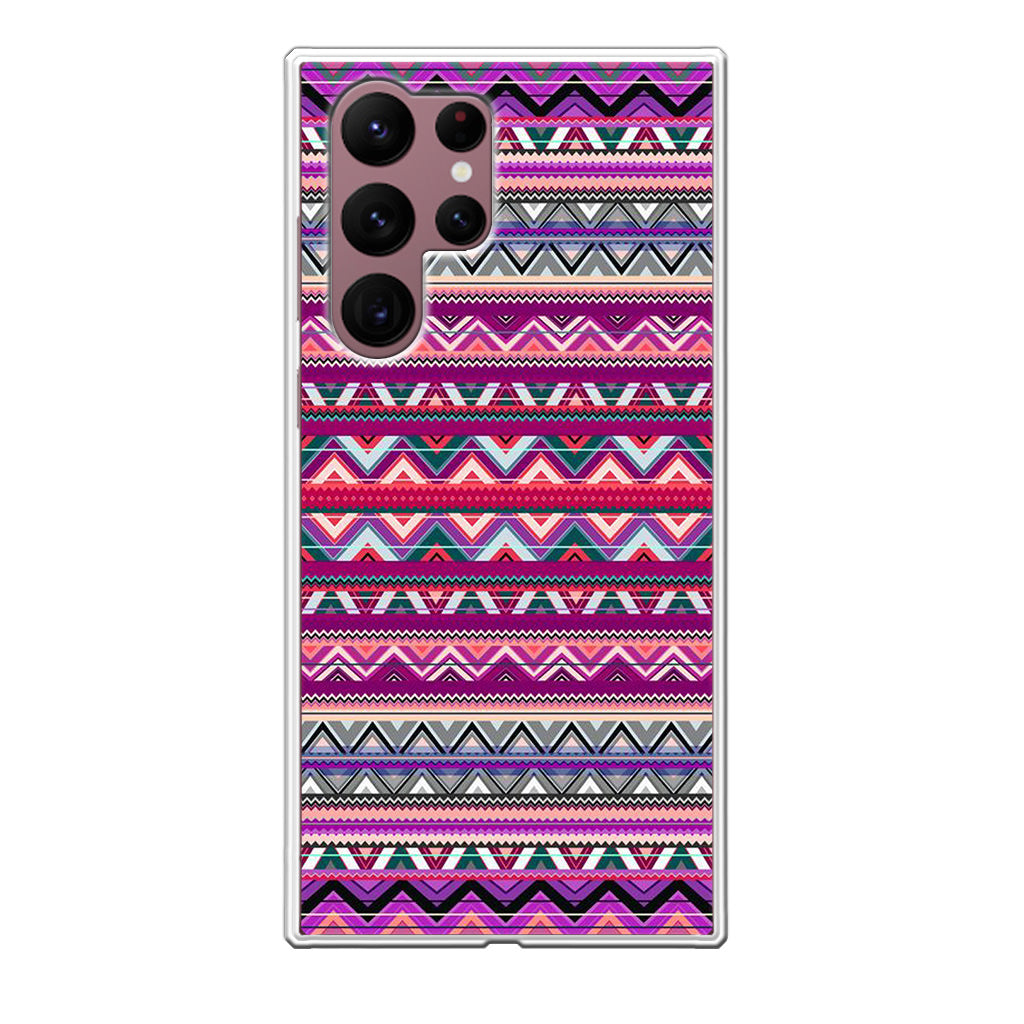 Purple Aztec Art Galaxy S22 Ultra 5G Case