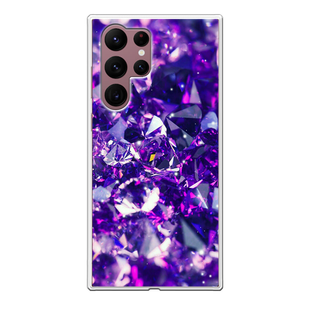 Purple Crystal Galaxy S22 Ultra 5G Case