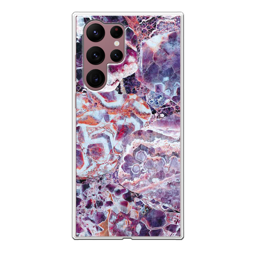 Purple Marble Galaxy S22 Ultra 5G Case