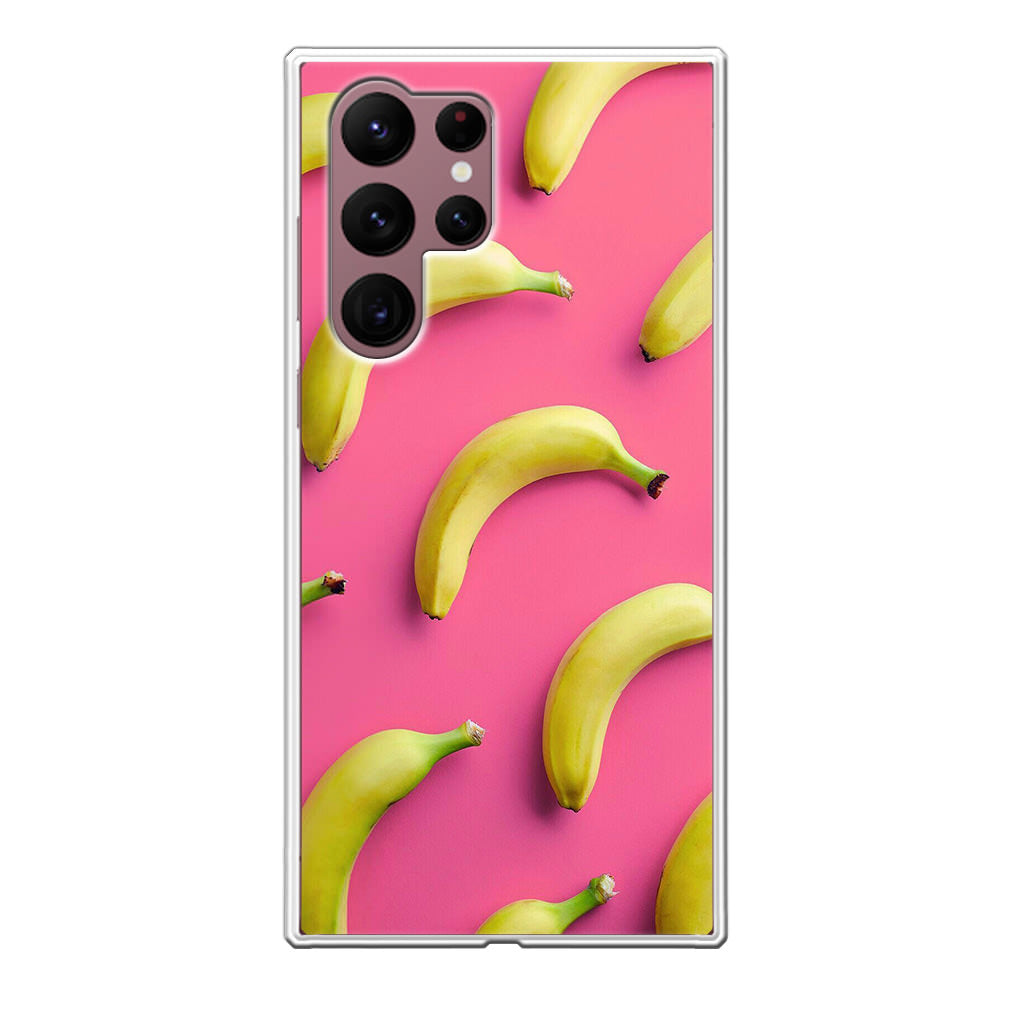 Real Bananas Fruit Pattern Galaxy S22 Ultra 5G Case