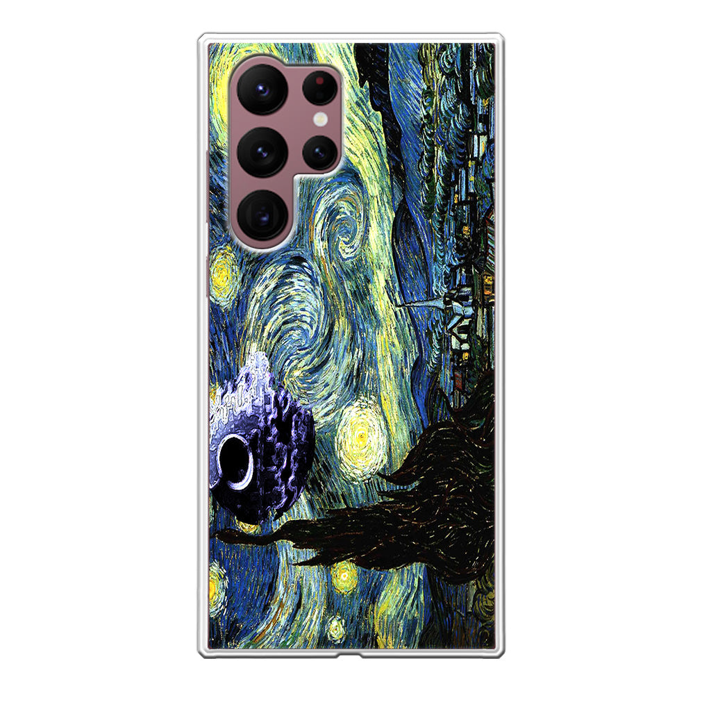 Skellington on a Starry Night Galaxy S22 Ultra 5G Case