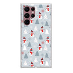 Snowmans Pattern Galaxy S22 Ultra 5G Case