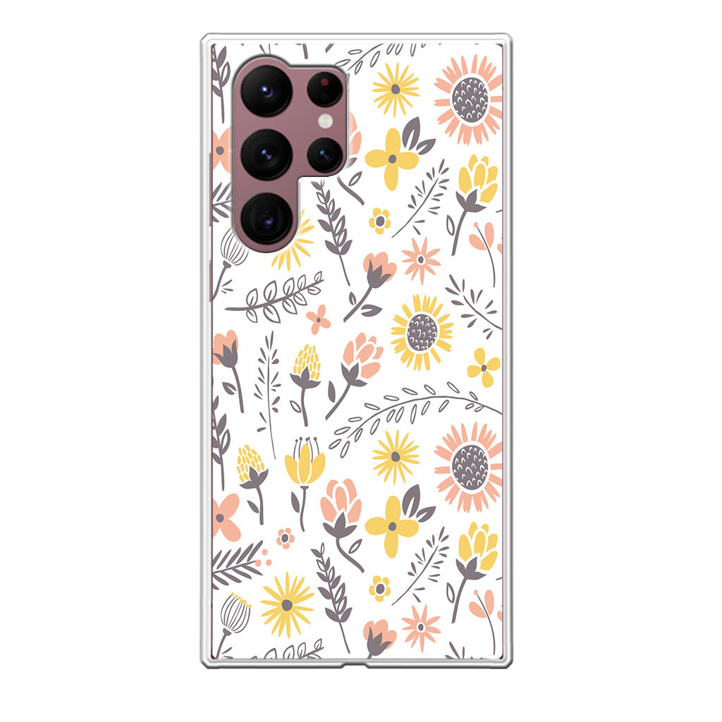 Spring Things Pattern Galaxy S22 Ultra 5G Case