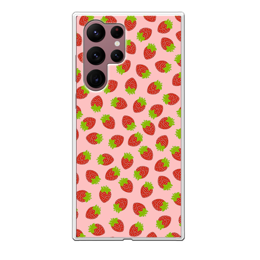 Strawberries Pattern Galaxy S22 Ultra 5G Case