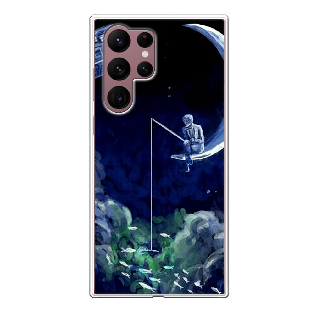 Tardis Walking To The Moon Galaxy S22 Ultra 5G Case