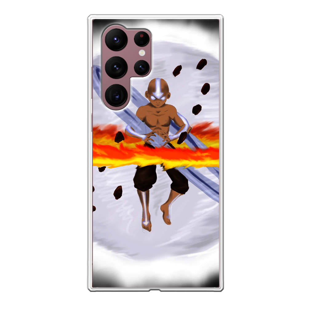 Avatar Aang Controls Four Elements Galaxy S22 Ultra 5G Case