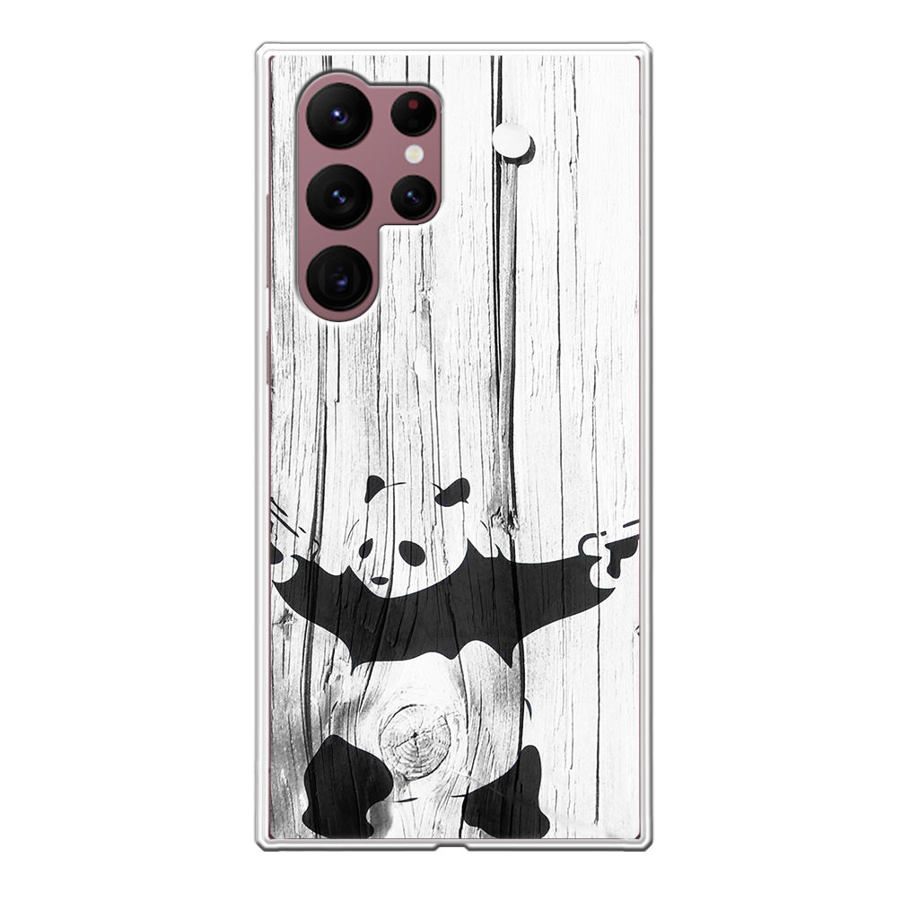 Banksy Graffiti Panda Galaxy S22 Ultra 5G Case