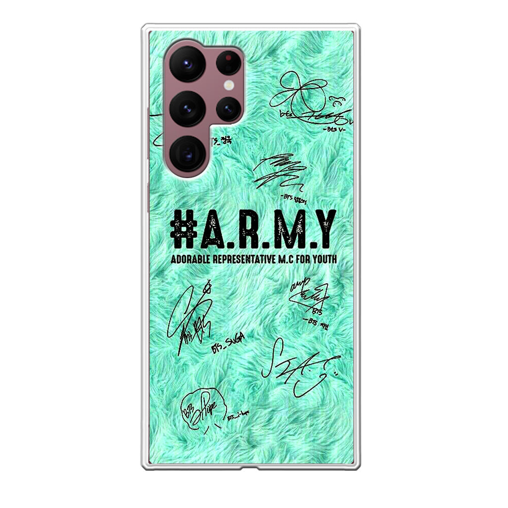 BTS Army Signature Galaxy S22 Ultra 5G Case