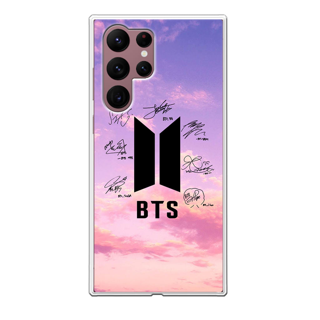 BTS Signature 2 Galaxy S22 Ultra 5G Case