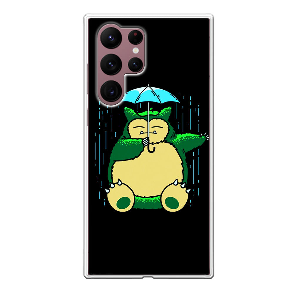 Cute Snorlax Umbrella Galaxy S22 Ultra 5G Case