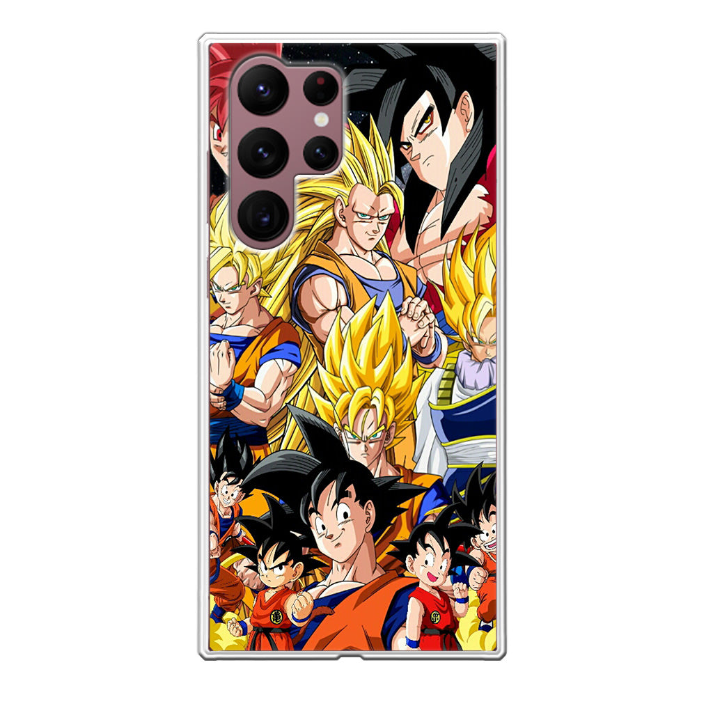 Dragon Ball Z Son Goku Transformation Galaxy S22 Ultra 5G Case