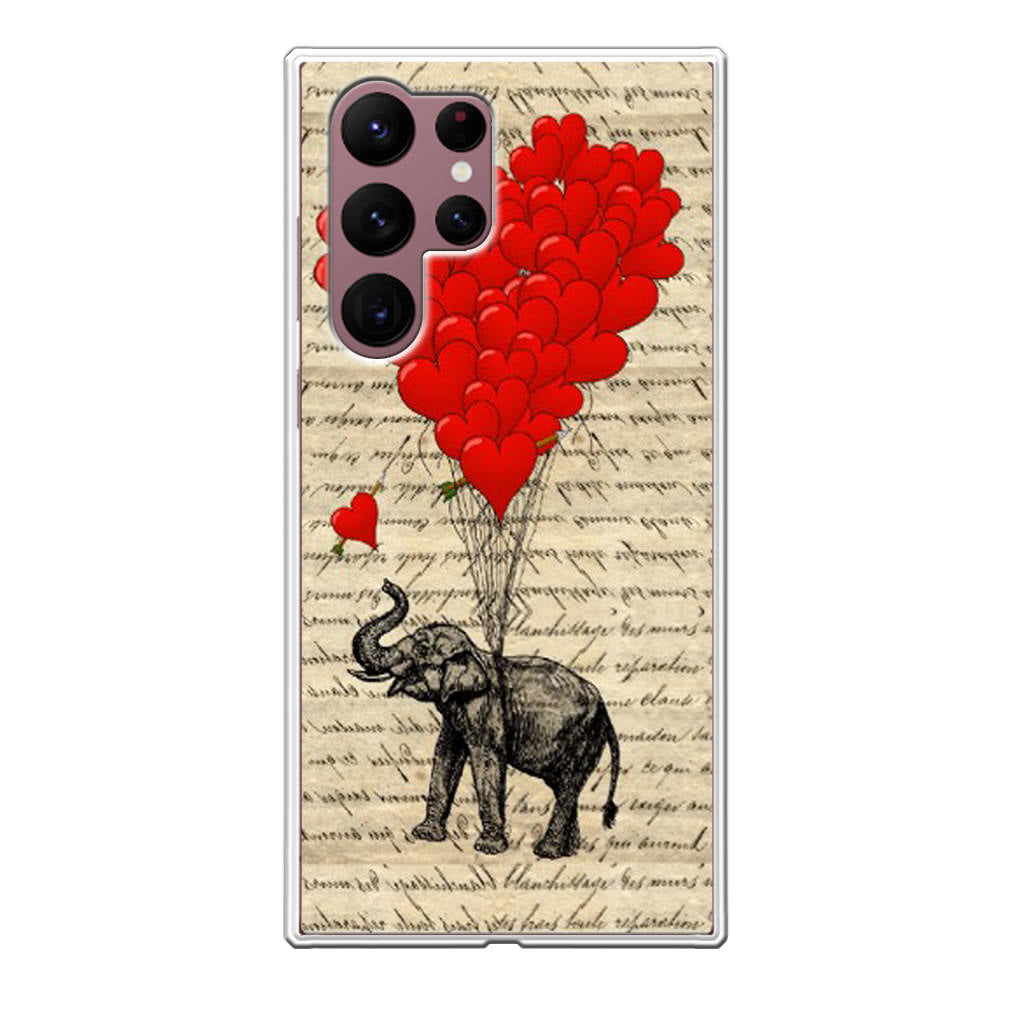 Elephant And Heart Galaxy S22 Ultra 5G Case