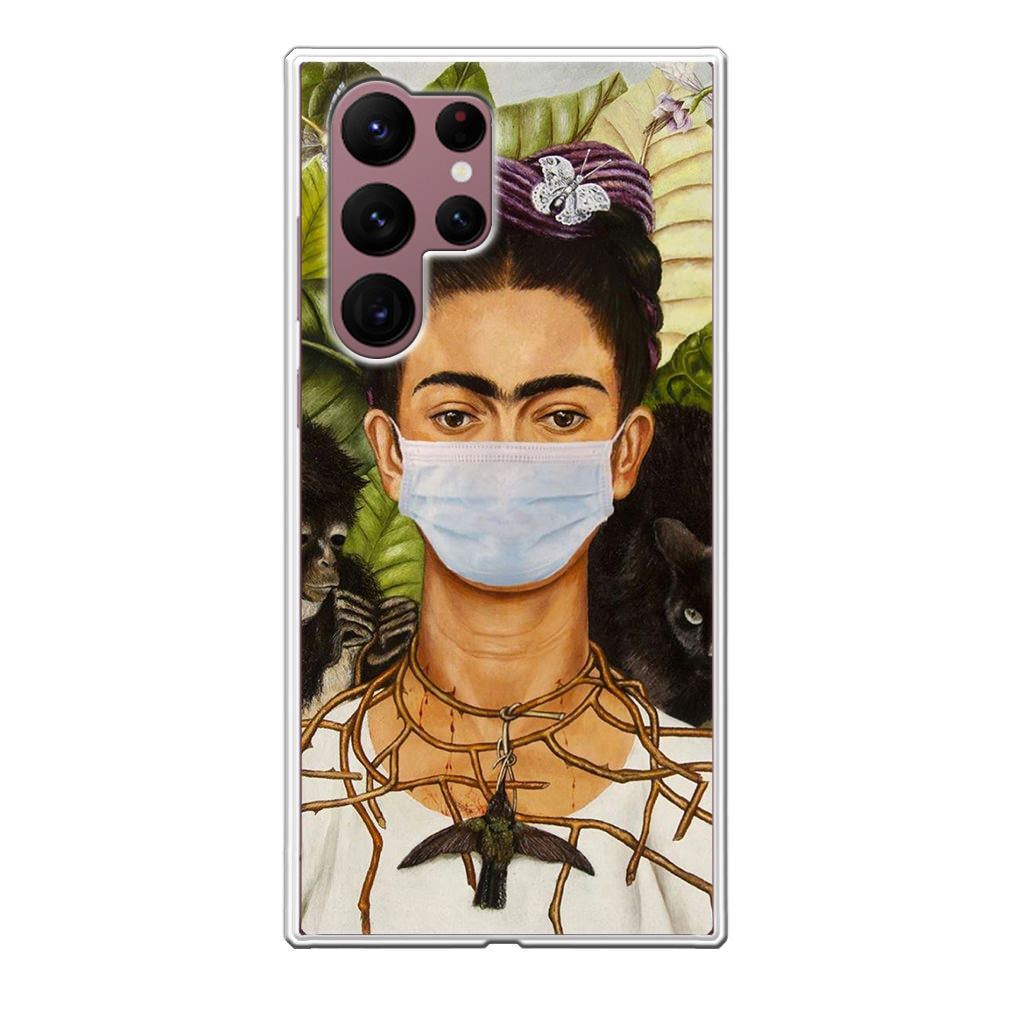 Frida Kahlo Wear Mask Galaxy S22 Ultra 5G Case