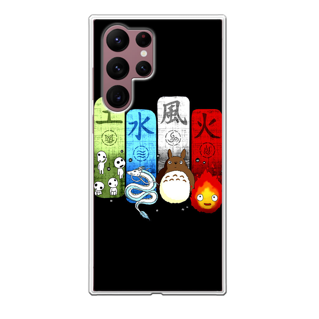 Ghibli Elemental Charms Galaxy S22 Ultra 5G Case