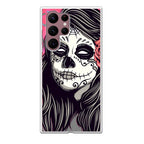 Girl Skull Flower Galaxy S22 Ultra 5G Case