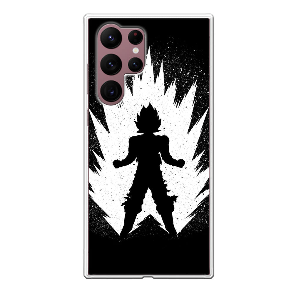 Goku Super Saiyan Black White Galaxy S22 Ultra 5G Case