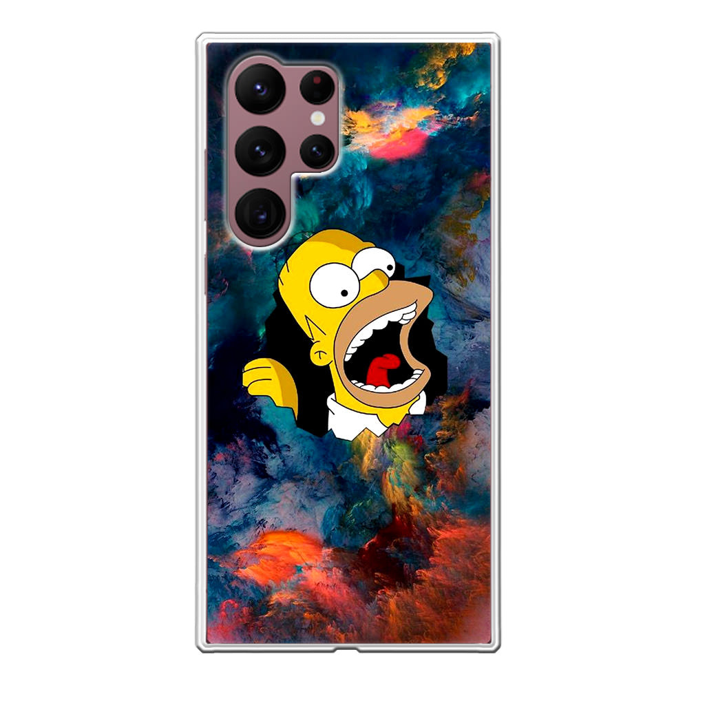 Homer Behind The Black Hole Galaxy S22 Ultra 5G Case