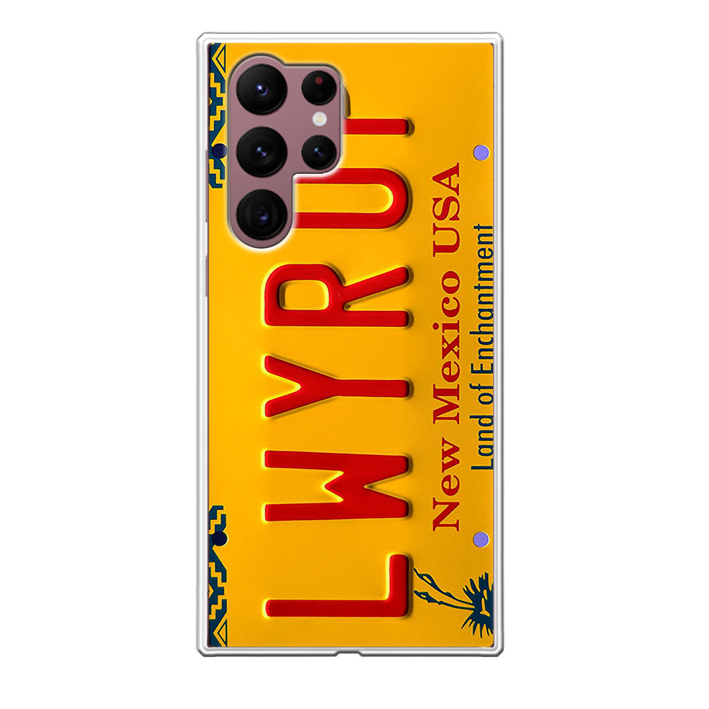 LWYRUP License Plate Galaxy S22 Ultra 5G Case