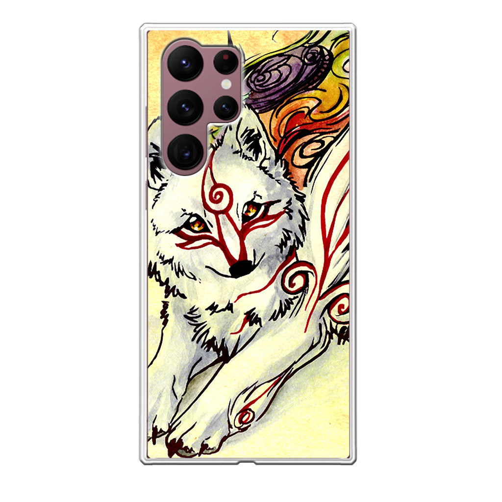 Okami Amaterasu Galaxy S22 Ultra 5G Case