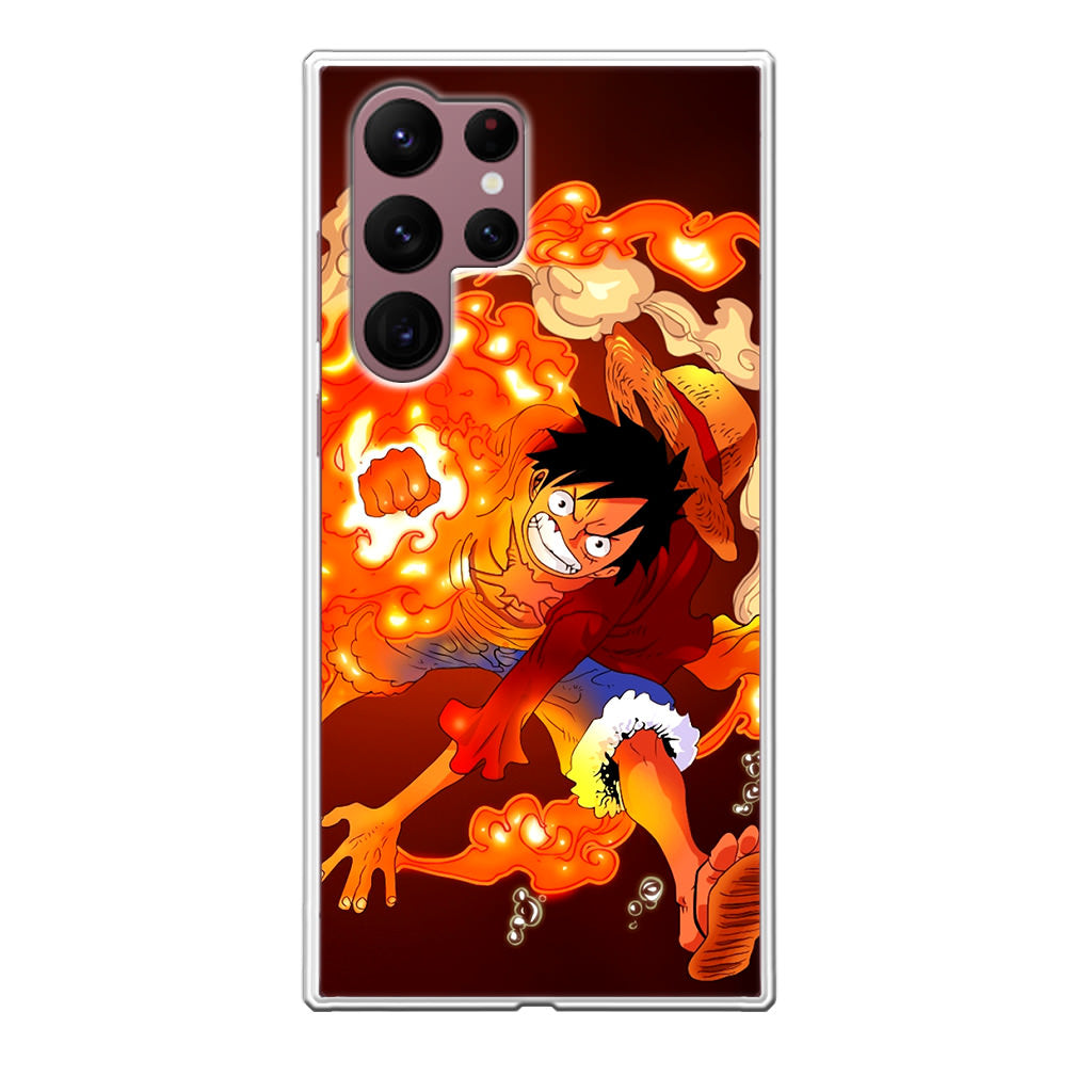 One Piece Luffy Red Hawk Galaxy S22 Ultra 5G Case