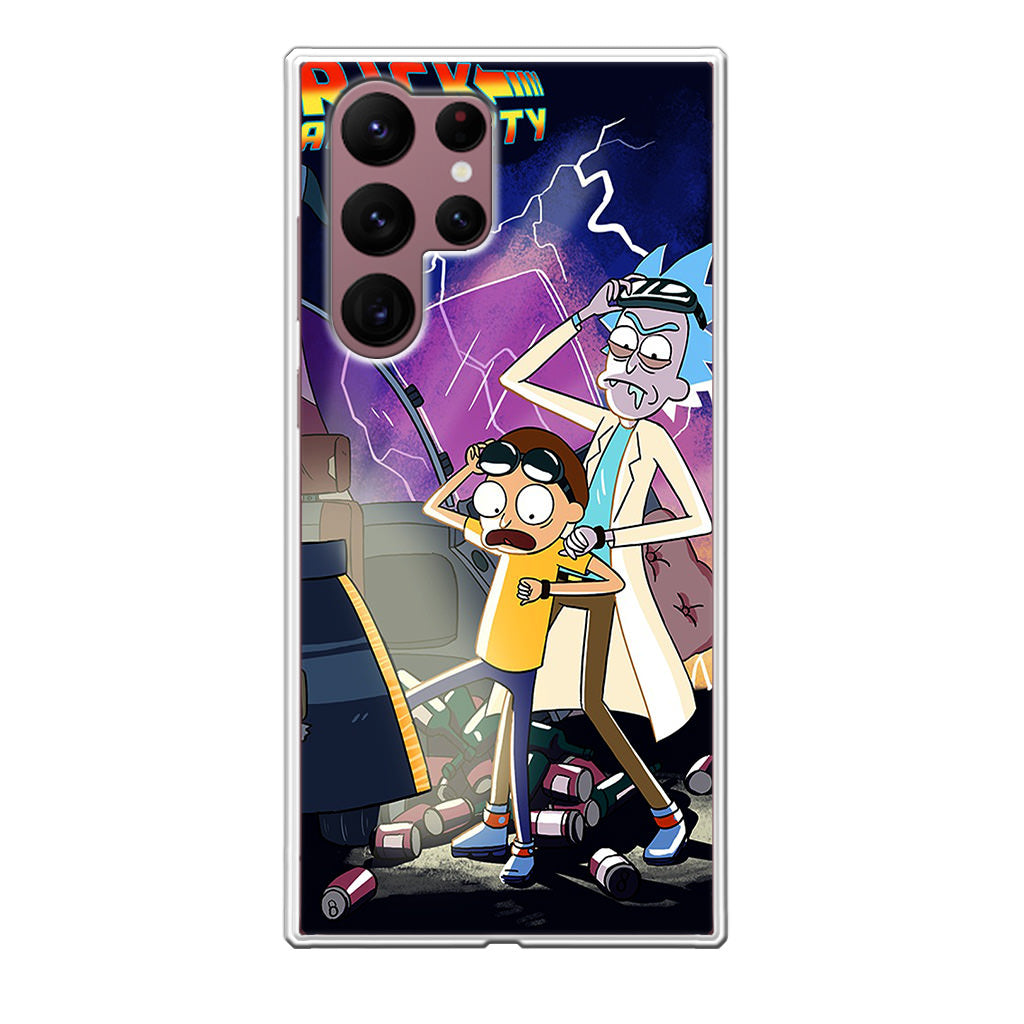 Rick And Morty Back To The Future Galaxy S22 Ultra 5G Case