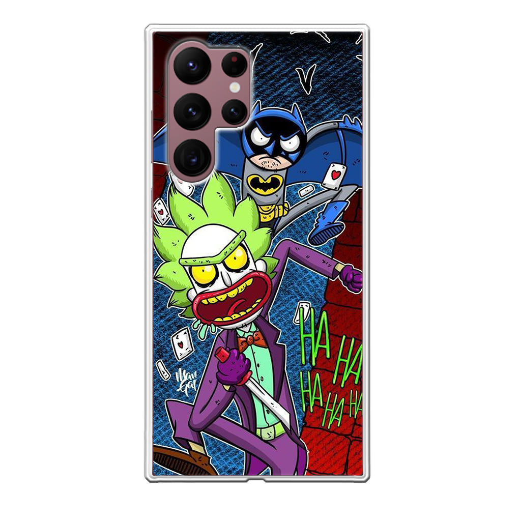 Rick And Morty Bat And Joker Clown Galaxy S22 Ultra 5G Case