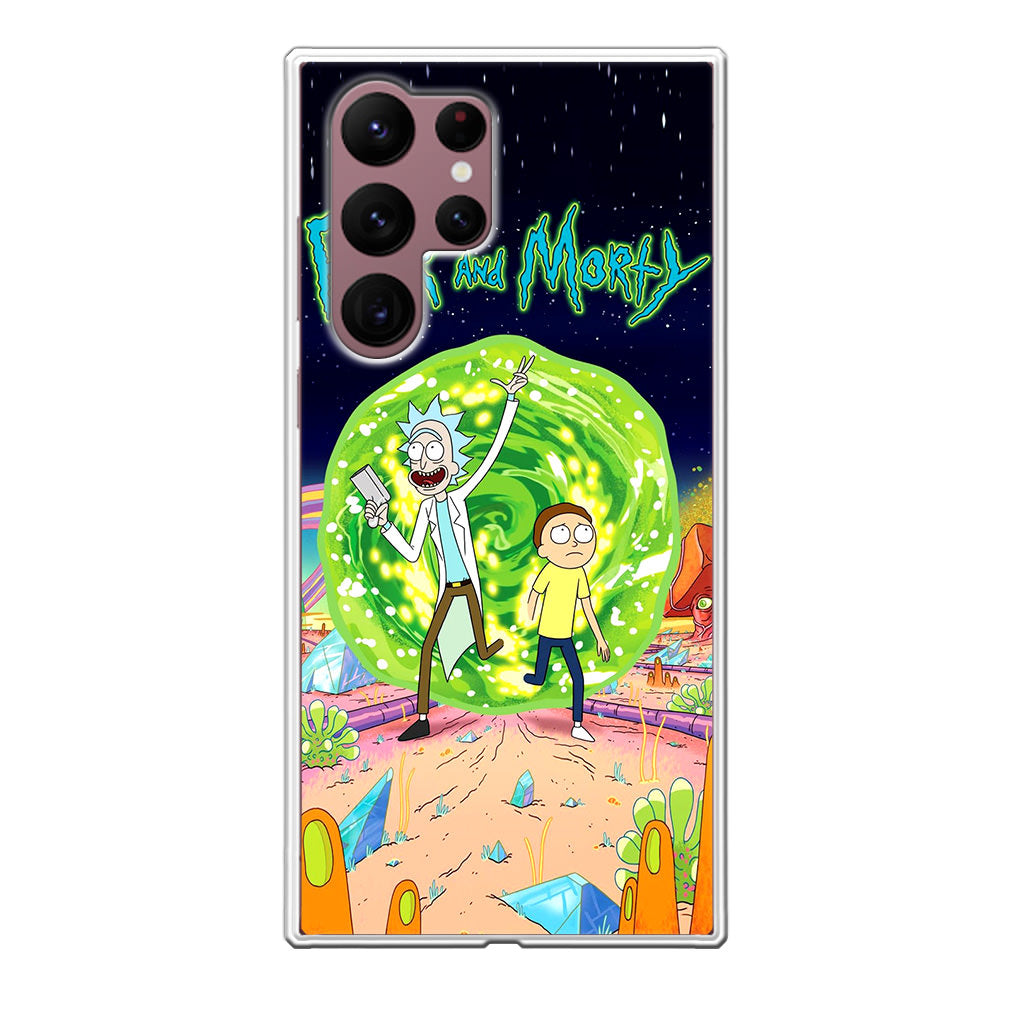 Rick And Morty Portal Gun Galaxy S22 Ultra 5G Case