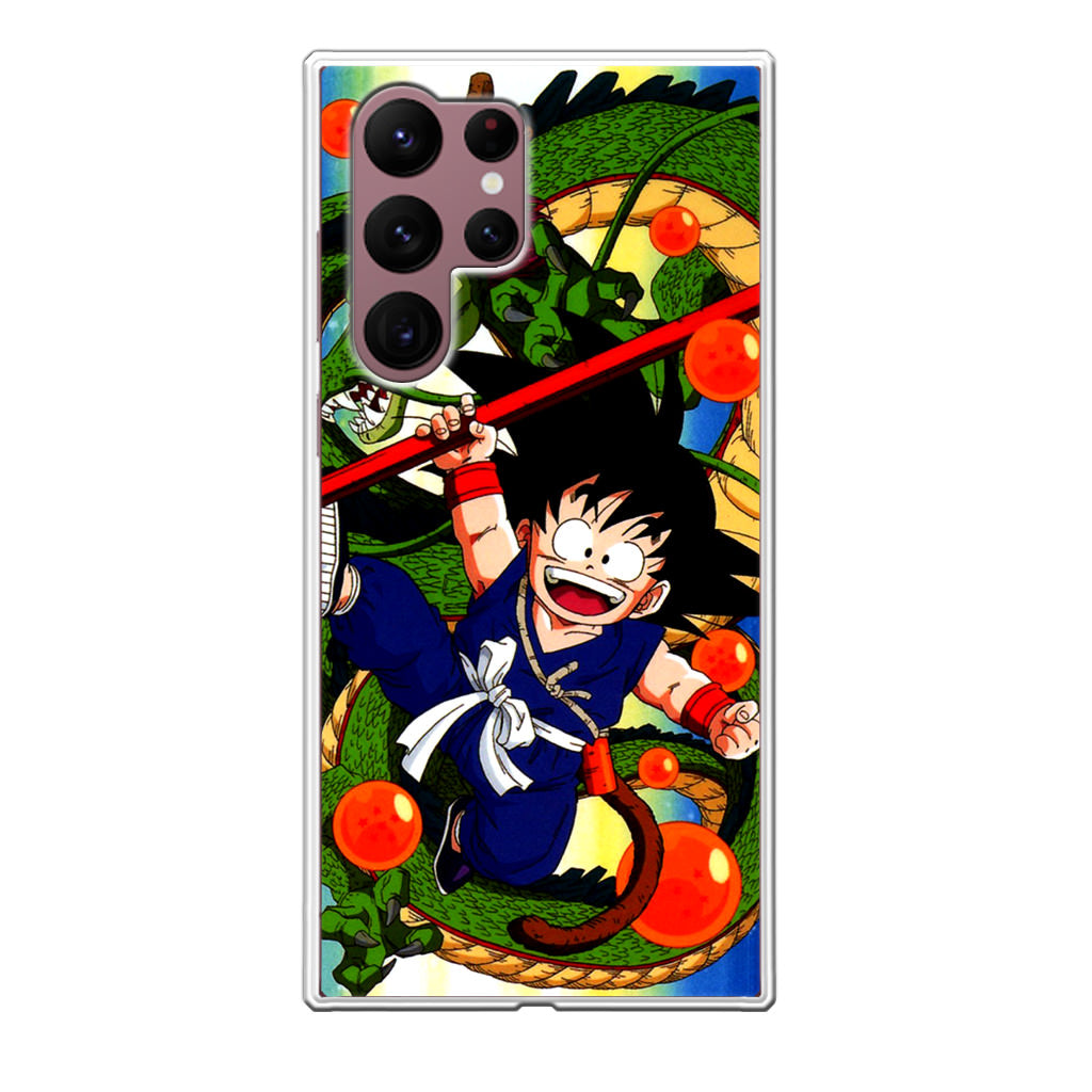 Shenlong And Little Goku Dragon Ball Galaxy S22 Ultra 5G Case