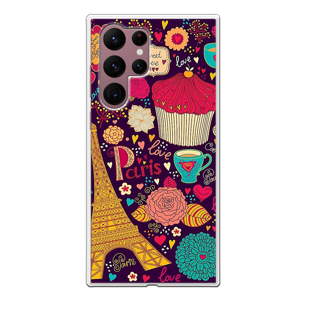 Vintage Love In Paris Galaxy S22 Ultra 5G Case