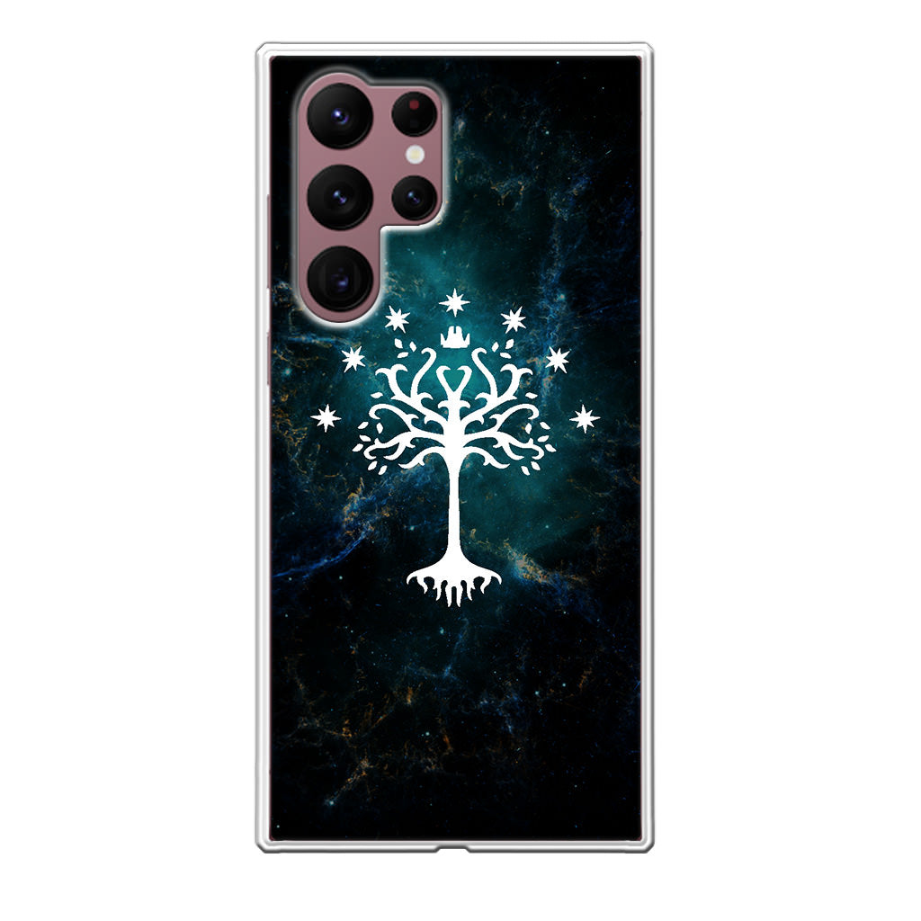 White Tree Of Gondor In Space Nebula Galaxy S22 Ultra 5G Case