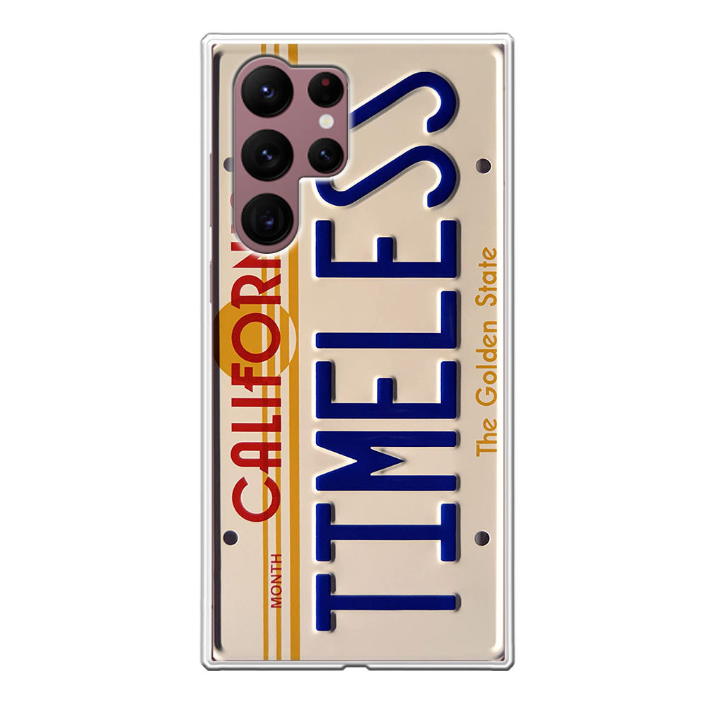 Back to the Future License Plate Timeless Galaxy S22 Ultra 5G Case