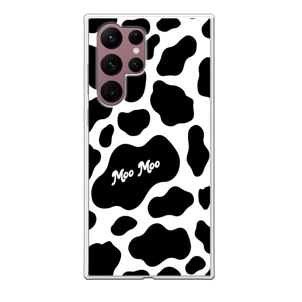 Moo Moo Pattern Galaxy S22 Ultra 5G Case