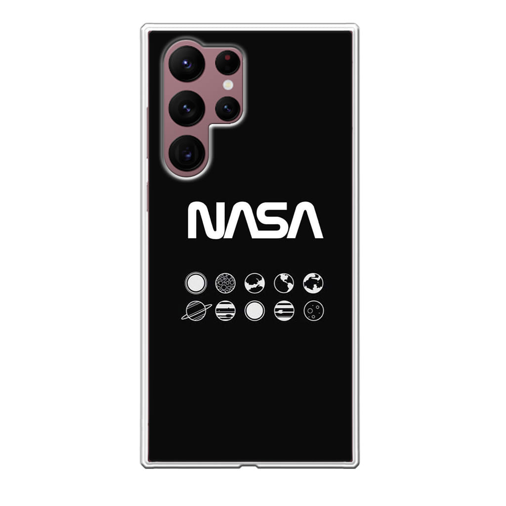 NASA Minimalist Galaxy S22 Ultra 5G Case