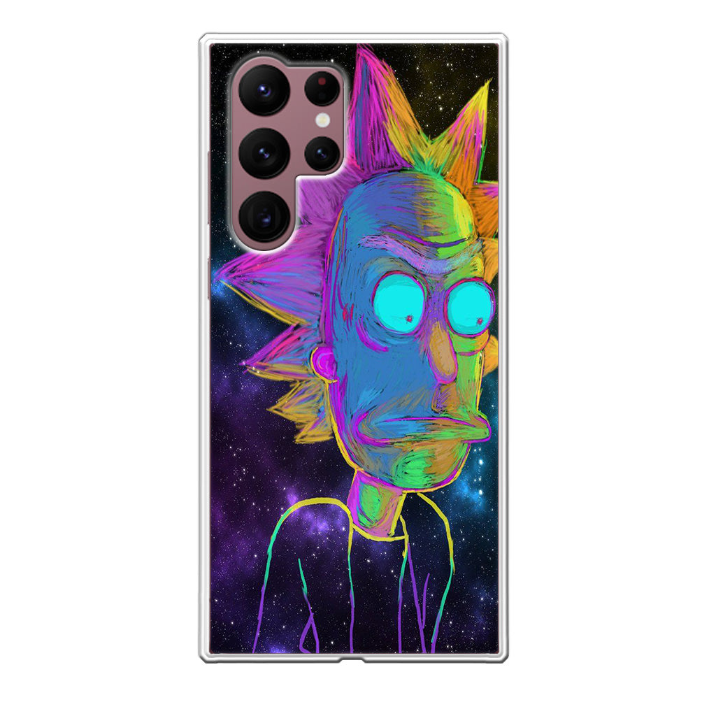 Rick Colorful Crayon Space Galaxy S22 Ultra 5G Case