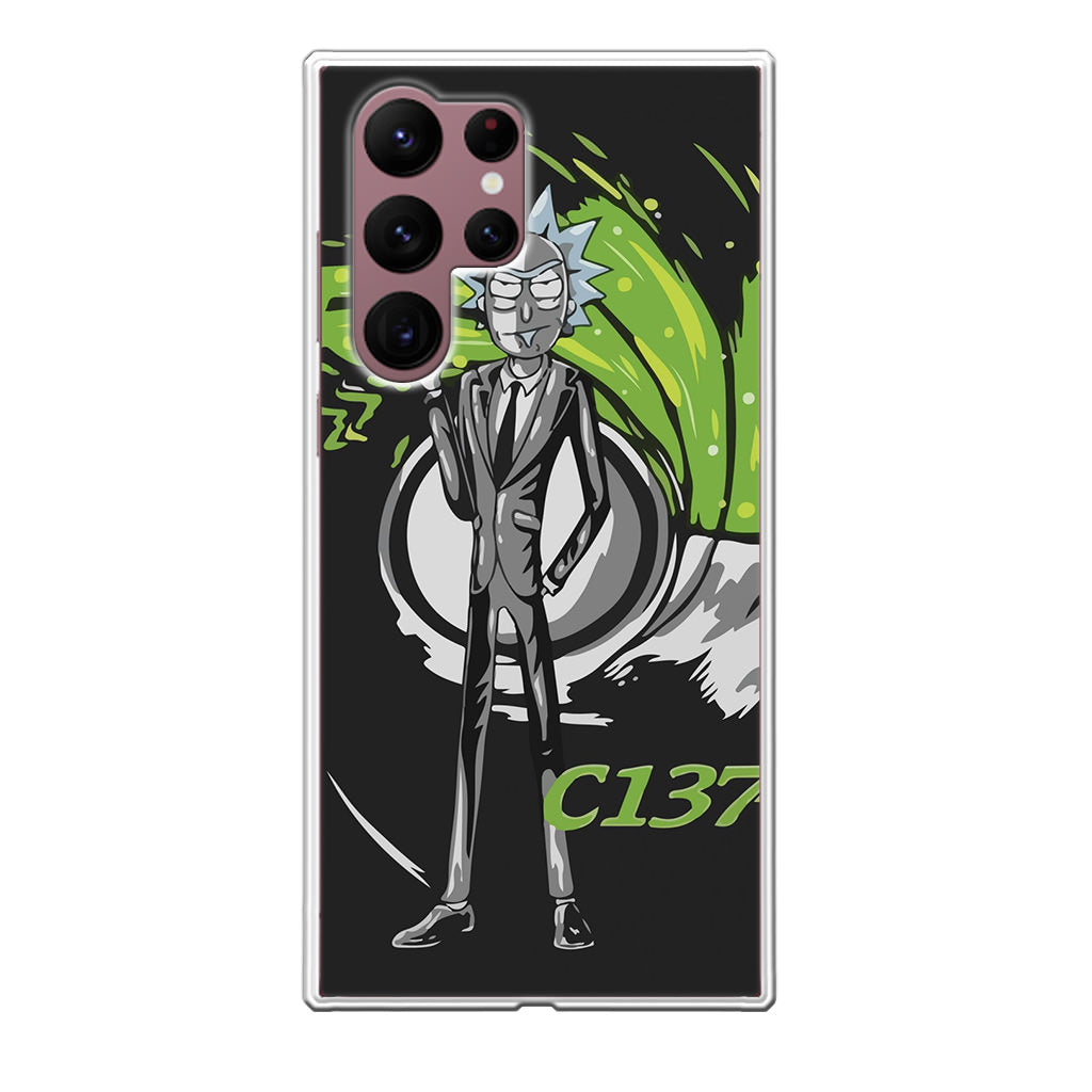 Rick Sanchez Agent C137 Galaxy S22 Ultra 5G Case