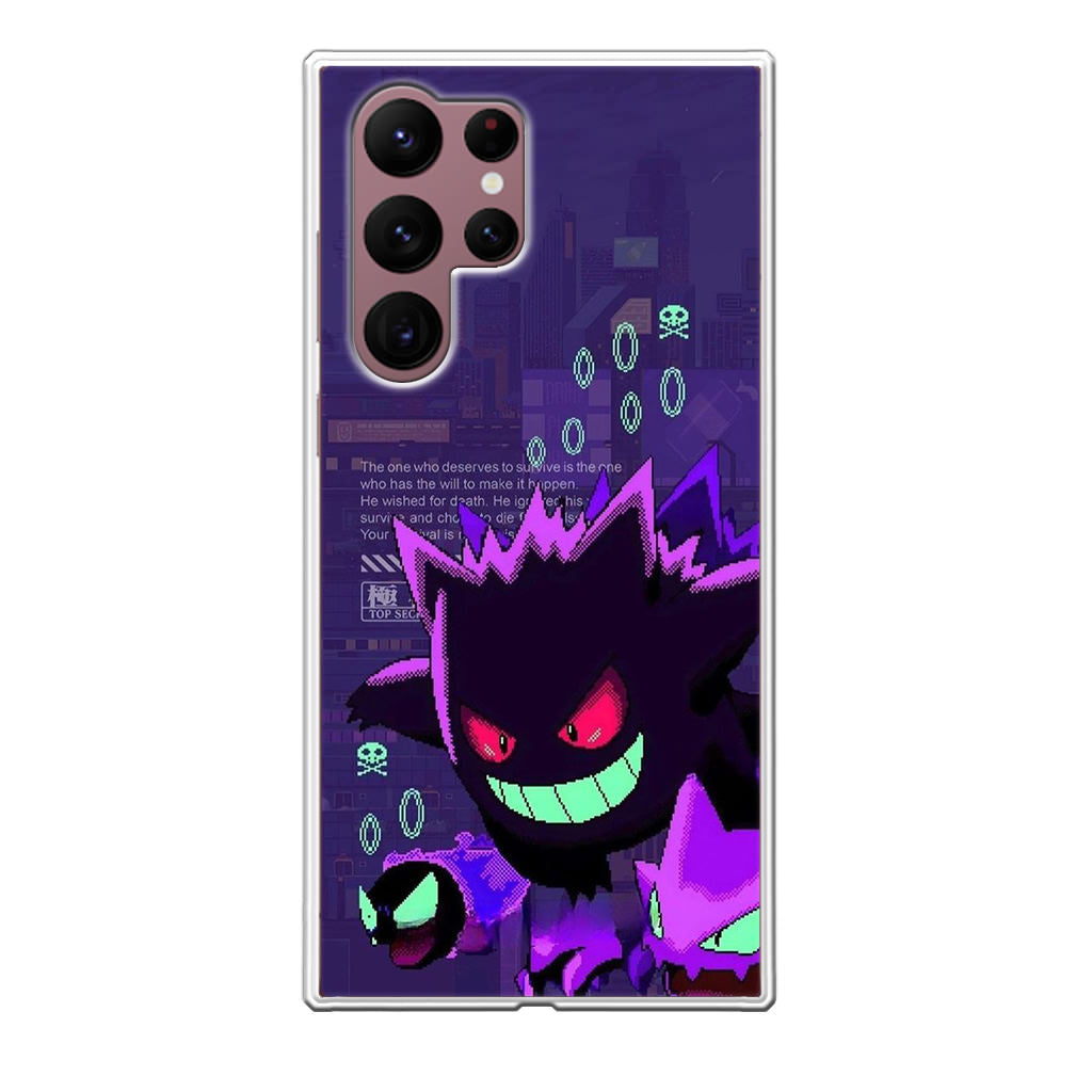 Gengar Pixel Art Galaxy S22 Ultra Case