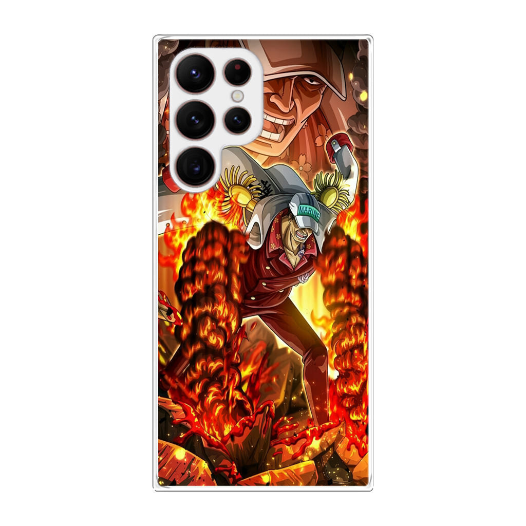 Akainu Exploding Volcano Galaxy S22 Ultra 5G Case