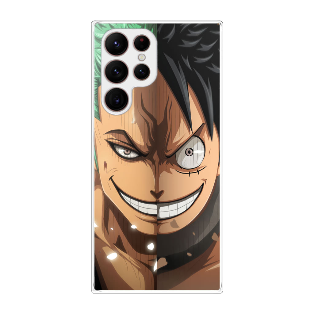 Luffy And Zoro Half Smile Galaxy S22 Ultra 5G Case