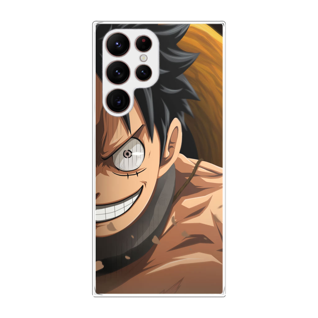 Luffy Half Smile Galaxy S22 Ultra 5G Case