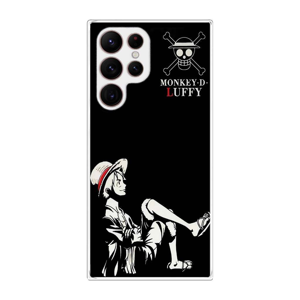 Monkey D Luffy Black And White Galaxy S22 Ultra 5G Case