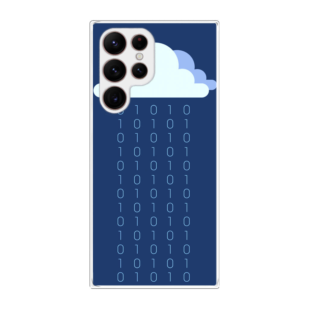 Abstract Binary Minimalist Galaxy S22 Ultra 5G Case