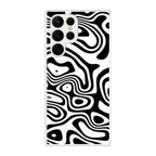 Abstract Black and White Background Galaxy S22 Ultra 5G Case