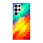 Abstract Multicolor Cubism Painting Galaxy S22 Ultra 5G Case