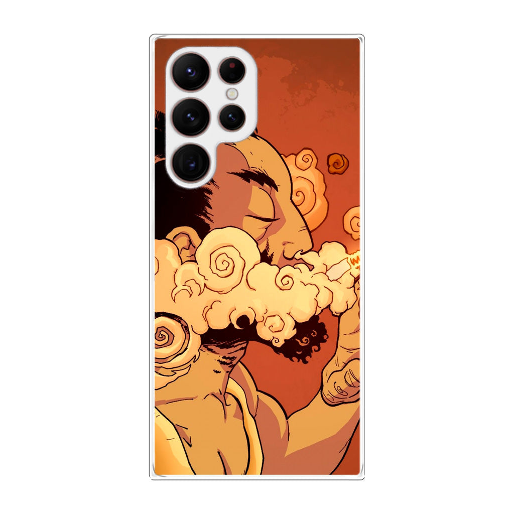 Artistic Psychedelic Smoke Galaxy S22 Ultra 5G Case
