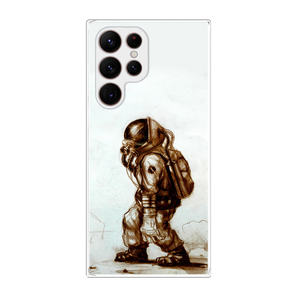 Astronaut Heavy Walk Galaxy S22 Ultra 5G Case