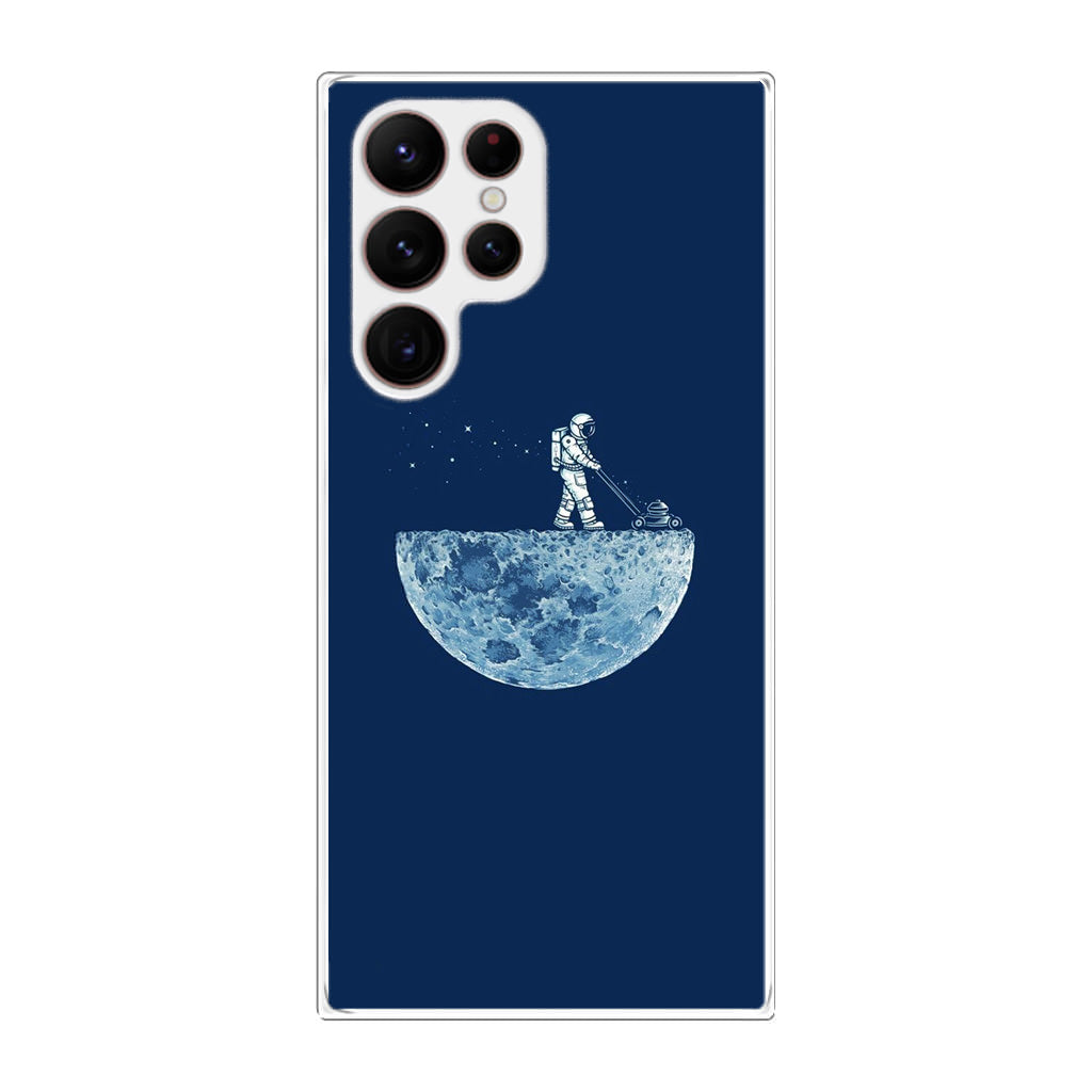 Astronaut Mowing The Moon Galaxy S22 Ultra 5G Case